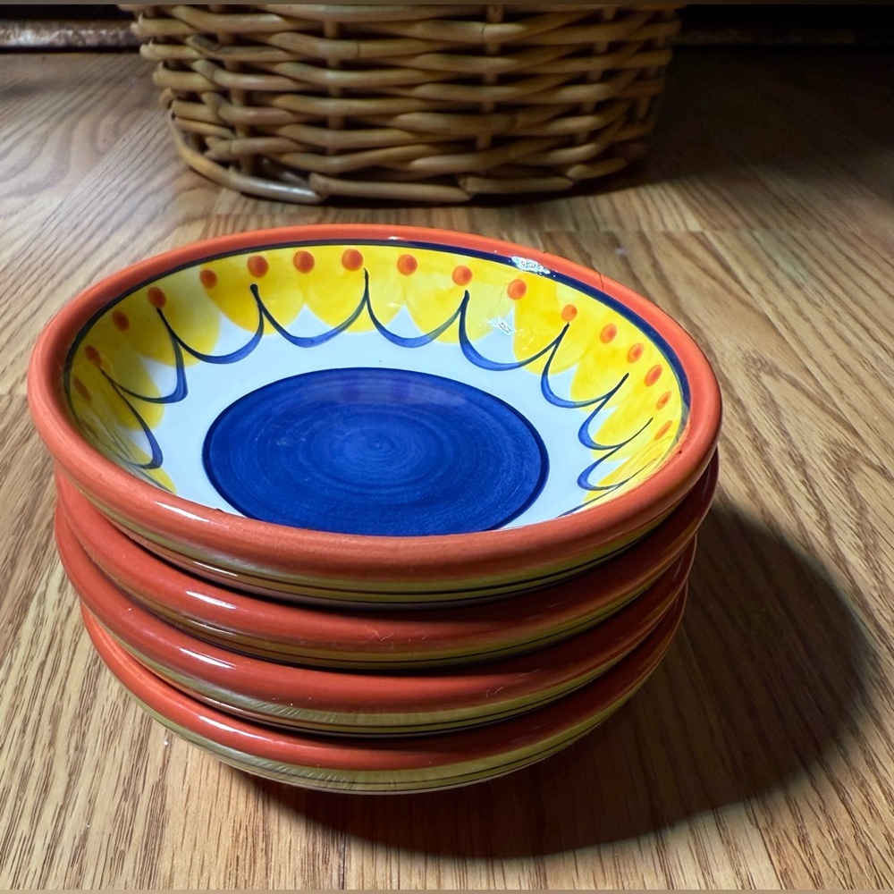 Pier 1- Set of 4 Bread Dipping Individual Little Plates